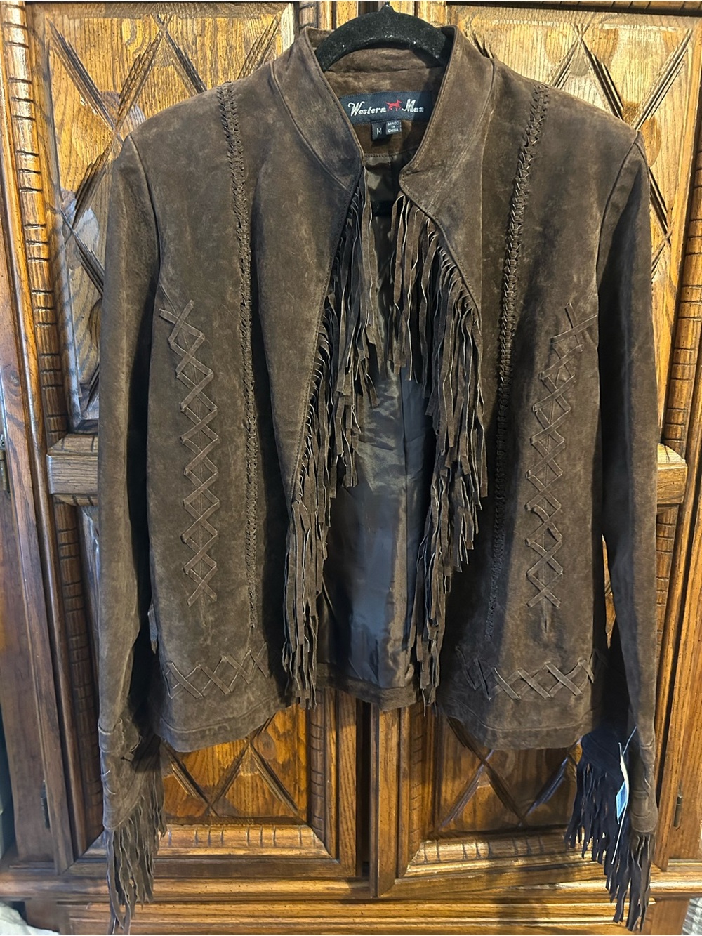 Brown Suede Fringe Jacket